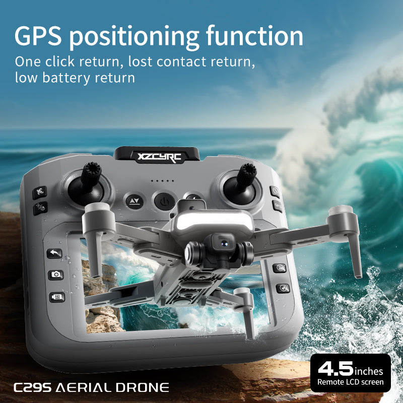 C29s Drone with Dual Camera, Intelligent GPS Positioning & One Key Return, Stable Drone
