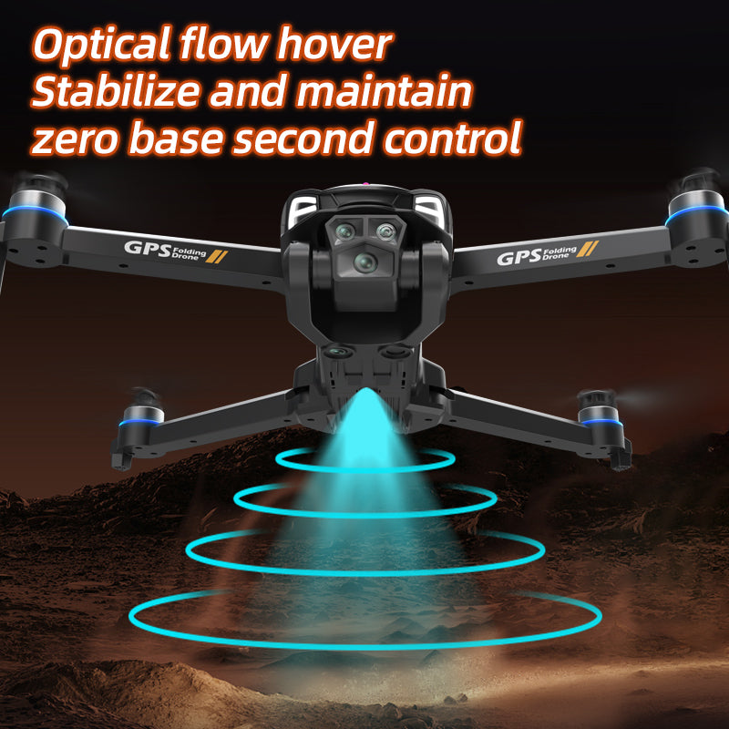 C28s Drone with Dual Cameras, GPS Positioning, 4.5-in Remote Control Screen, Beginner-friendly