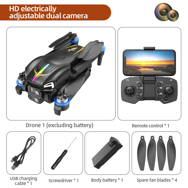 C15s Drone with Dual Camera for Adults Kids, Beginner-friendly, Remote Control Screen