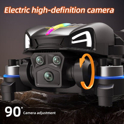 C28s Drone with Dual Cameras, GPS Positioning, 4.5-in Remote Control Screen, Beginner-friendly