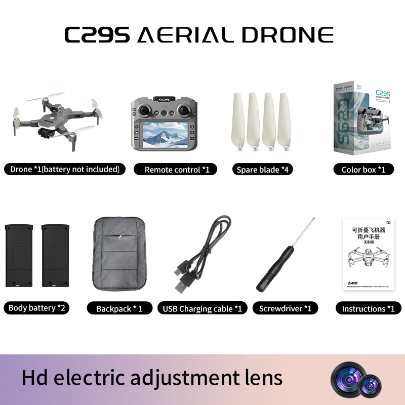 C29s Drone with Dual Camera, Intelligent GPS Positioning & One Key Return, Stable Drone