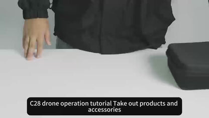 C28s Drone with Dual Cameras, GPS Positioning, 4.5-in Remote Control Screen, Beginner-friendly
